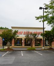 Parking Lot Entrance with Signage
