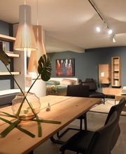 Design-Esstisch aus Massivholz mit stilvoller Sitzbank bei Möbel Schmitz in Trier. Perfekte Inspiration für anspruchsvolle Esszimmer und ganzheitliche Raumkonzepte in Ihrer Zweiteinrichtung.