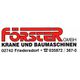 FÖRSTER GMBH KRANE UND BAUMASCHINEN