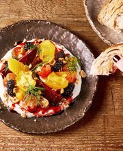 Labneh beets & berries