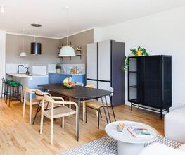 Kitchen in a shared flat at POHA House Theaterplatz