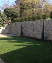 Granit-Natursteinmauer für Hangbefestigung