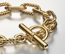 Madison Collection - Strength and sophistication. Smooth and Cabled finishes. Linked together with bold toggle closure.