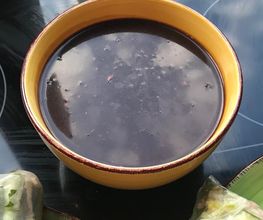 Dunkle Biersauce zu Sommerrollen bayerisch – leicht scharf