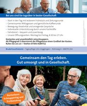 Informationen über die Tagespflege Ulm-Gögglingen