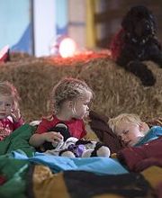 Im Strohbett kann man herrlich schlafen!