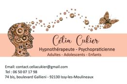 Célia Cukier - Hypnothérapeute - Psychopraticienne