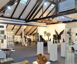 In der Galerie im 1.Stock der WerkstattGalerie Peißenberg bei MosaikMetalArt
