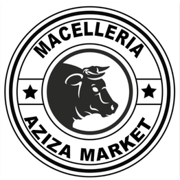 Aziza Market...macelleria...alimentari...frutta verdura... logo