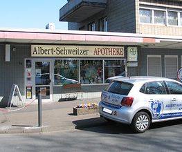 Aussenansicht der Albert-Schweitzer-Apotheke