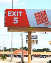 Pylon Signage with Rack Room Logo (If Applicable)