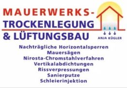 Mauerwerkstrockenlegung und Lüftungsbau Anja Kügler