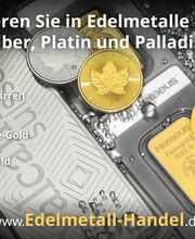 Investieren Sie in Edelmetalle: Gold, Silber, Platin und Palladium. Jetzt Online-Shop wwww.Edelmetall-Handel.de besuchen.