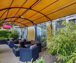Terrasse von den Zimmern 9 und 10