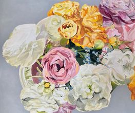 Gemälde mit Blumen von Mirja Lehnart - Freiberufliche Kunstmalerin