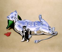 Illustration, Hund und Katz
