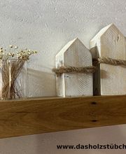 Holzbalkenregal Eiche