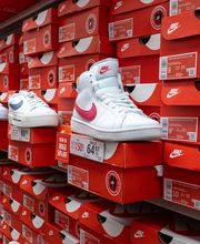 Athletic Shoes Section of Store