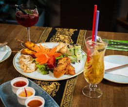 Frisches Thai-Streetfood im thailändischen Restaurant in Nürnberg