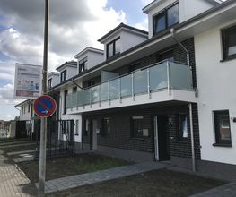 Balkongeländer Glas-Edelstahl