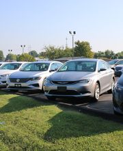 Sedan's Parked in a Row