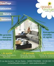 Plaquette de présentation Qualis énergies. Chauffage-climatisation-solaire-isolation
