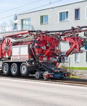 Kanalreinigung auf Schiene und Strasse (Gleisentwässerung, Bahnhöfe, Tunnel, Brücken, etc.)