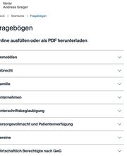 Online-Formulare - neu bei Notar Andreas Greger: Ihre Daten direkt online übermitteln – einfach und sicher. Sie können Ihre Angaben nun direkt online an uns übermitteln. Nutzen Sie dafür unsere Online-Fragebögen auf der Webseite.
Mein Team und ich betreuen Sie kompetent, individuell und umfassend in allen Bereichen notarieller Tätigkeit.
Gerne stehen wir Ihnen für ein persönliches Gespräch zur Verfügung.