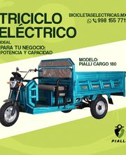 El triciclo eléctrico de carga Pialli CARGO 180 soporta hasta 1 tonelada, ideal para negocios, repartos y emprendedores. Motor 1500W, autonomía aprox. 30–40 km y caja de 180 cm.
