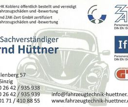 KFZ - Sachverständiger Bernd Hüttner Bild 1