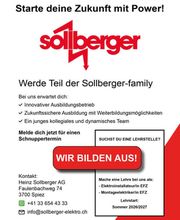 Ausbildung, Lehrlinge, Elektroinstallation, Elektroinstallateur, Elektroinstallateurin EFZ, Montageelektriker, Montageelektrikerin, Lehre, Sommer 2026 Sommer 2027