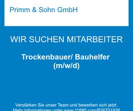 Trockenbauer/ Bauhelfer (m/w/d)