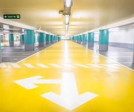 intérieur du parking Charléty Coubertin à Paris