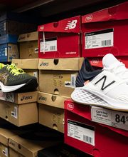 Athletic Shoes Section of Store