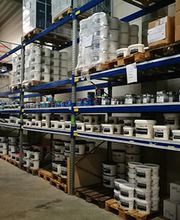 Standortbild Innenraum Lager MEGA eG Jena, Großhandel für Maler, Bodenleger und Stuckateure