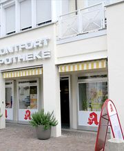 Aussenansicht der Montfort-Apotheke