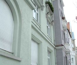 Stollbergstraße München, denkmalgeschützte Fassade