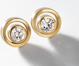 Ohrschmuck aus 750/000 Gelbgold mit Brillanten