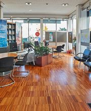 Innenansicht Volksbank Reisebüro