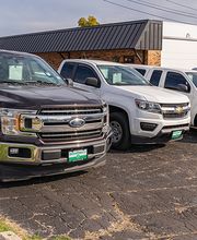 Trucks Parked in a Row