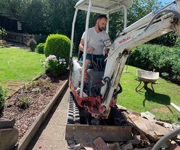 Bagger im Einsatz