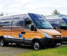 Fahrzeugwerbung: Vollverklebung einer Transporter Flotte. Produziert von DIE2 Werbung+Marketing aus Quickborn, in Schleswig-Holstein.