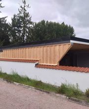 Deckelschalung in Kanadische Lärche