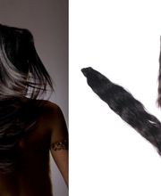 Echthaar-Extensions-leicht-gewellt-65cm-Tresse