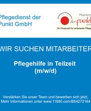Pflegehilfe in Teilzeit (m/w/d)