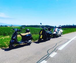 Zwei Motorroller