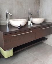 Menuiserie Luquiens -agencement salle de bain - Coppet