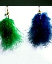 Boucles d'oreilles Collection Plumes.
Techniques : Plumes & métal doré.
Créations & pièces uniques par Salomé Osorio.