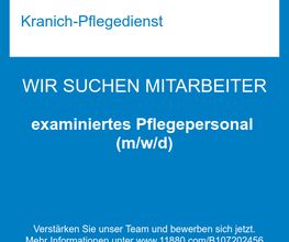 examiniertes Pflegepersonal (m/w/d)