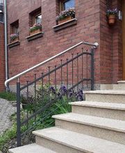 Handlauf Edelstahl mit Zaunelement in Pulverbeschichtung matt